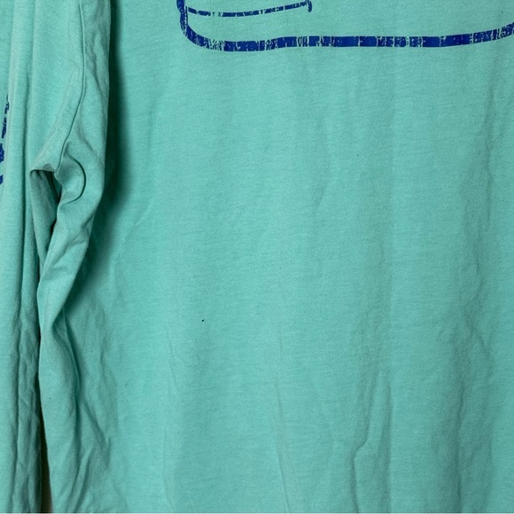 Vineyard Vines VTG Men's Sz L  L/S 100% Cotton Turquoise Tee - Picture 5 of 7